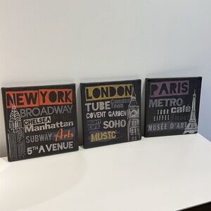 IKEA City Art Set - Black, Purple, Orange